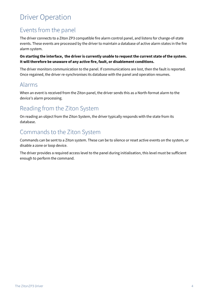 Preview thumbnail of page 4 of the ZitonZP3 Driver Manual PDF document.